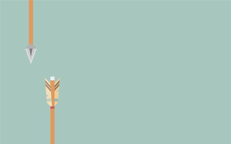 Two Arrows on Background