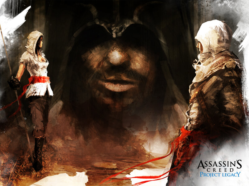 Two Assassins Facing a Face