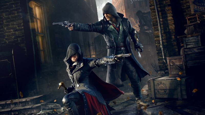 Two Assassins in Combat — Gray