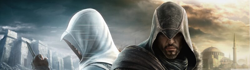 Two Assassins in Hooded Cloaks — Gray