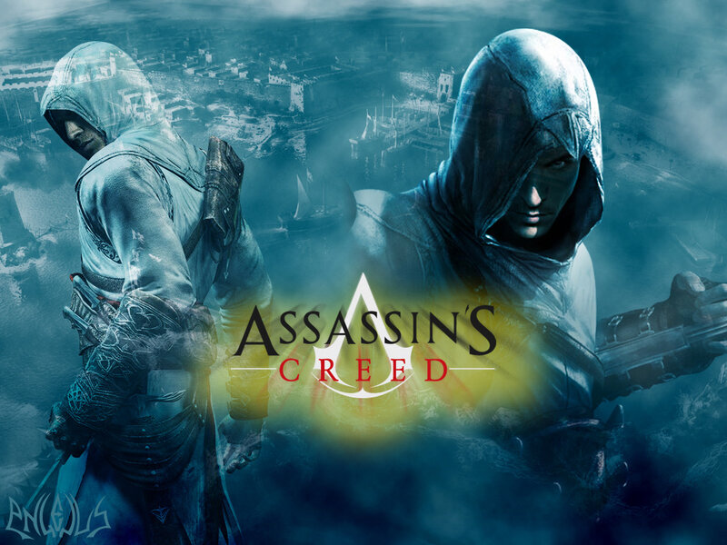 Two Assassins in Hooded Robes — Blue