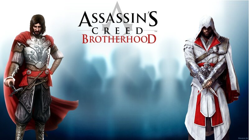Two Assassins in Robes — White