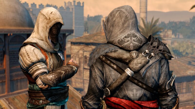 Two Assassins on Rooftop