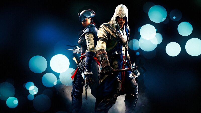Two Assassins Standing — Black, Dramatic