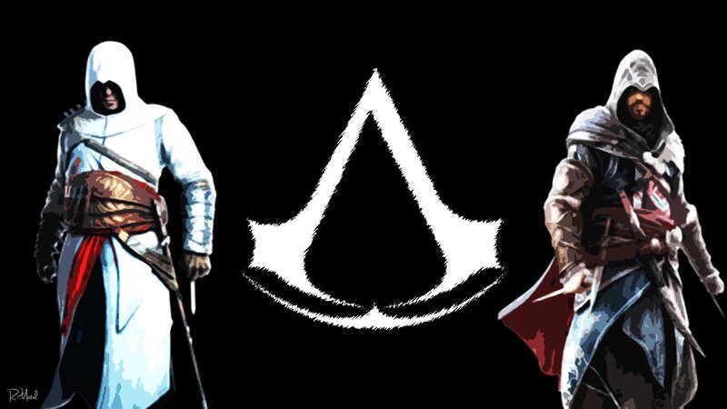 Two Assassins Standing — Black
