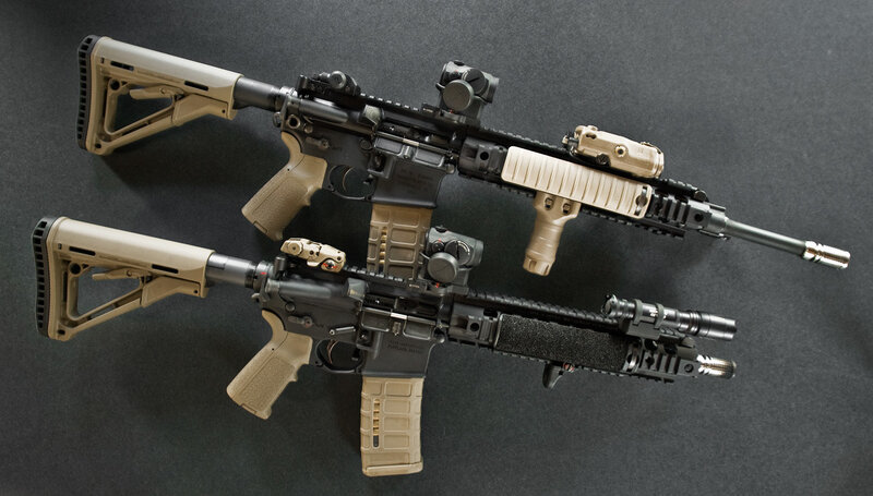 Two Assault Rifles — Black, Neutral