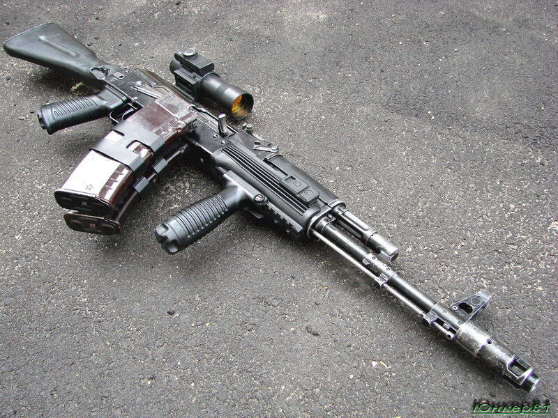 Two Assault Rifles — Black