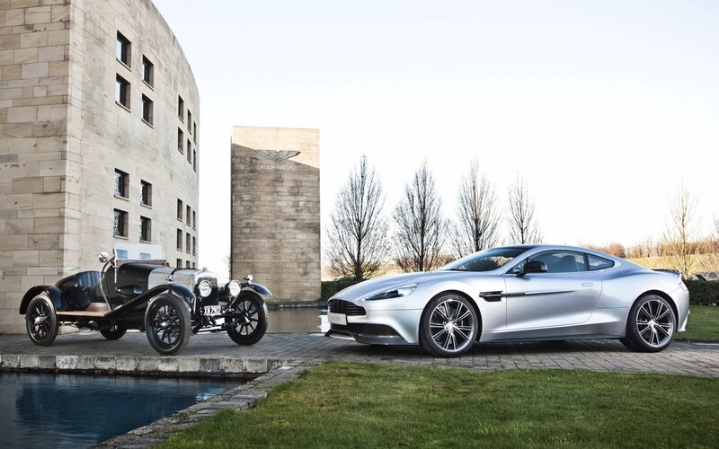 Two Aston Martin Cars — Silver