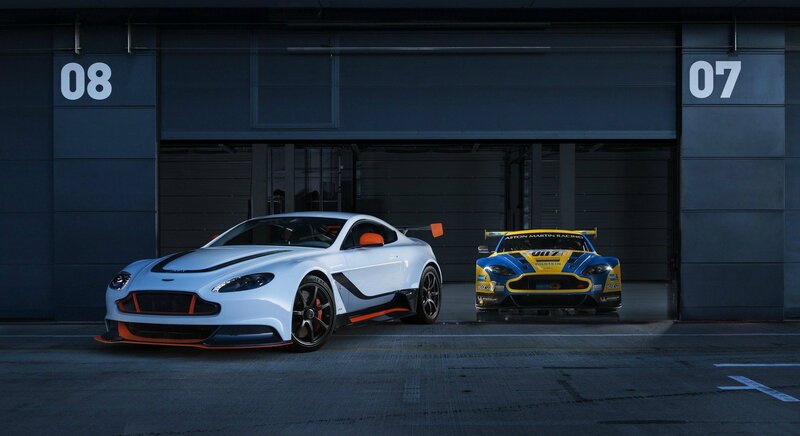 Two Aston Martin Cars — White