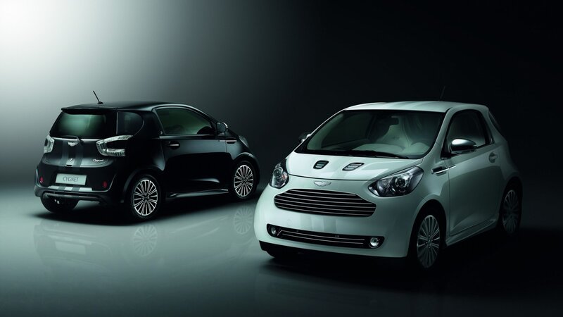 Two Aston Martin Cygnet Cars