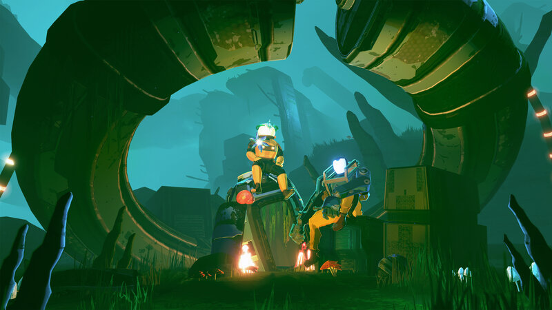 Two Astronauts in Ruins