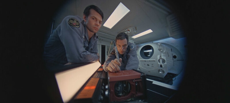 Two Astronauts in Spacecraft