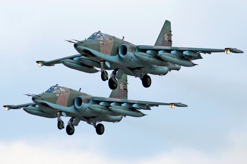 Two Attack Aircraft — Green