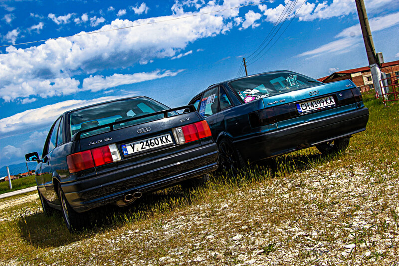 Two Audi 80 Cars
