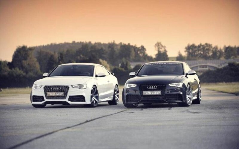 Two Audi Cars on Track