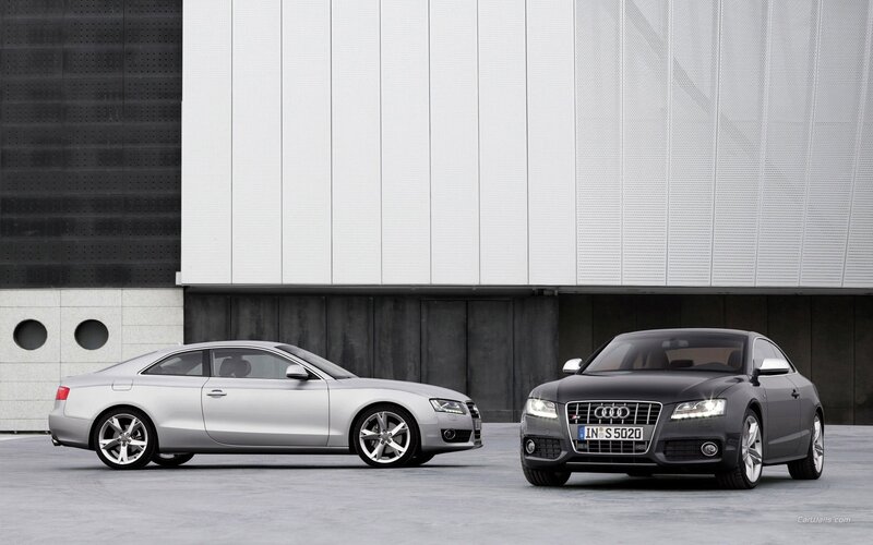 Two Audi cars side by side