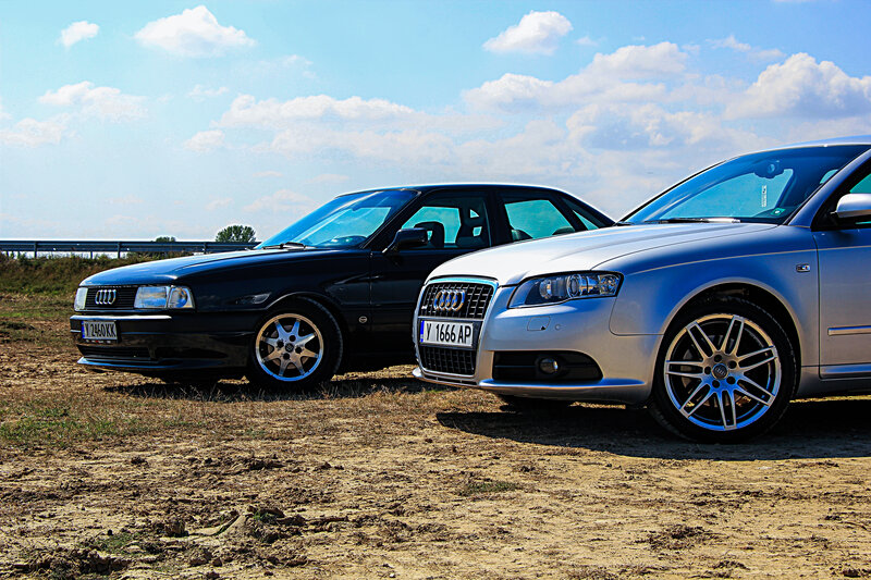 Two Audi Cars — Silver