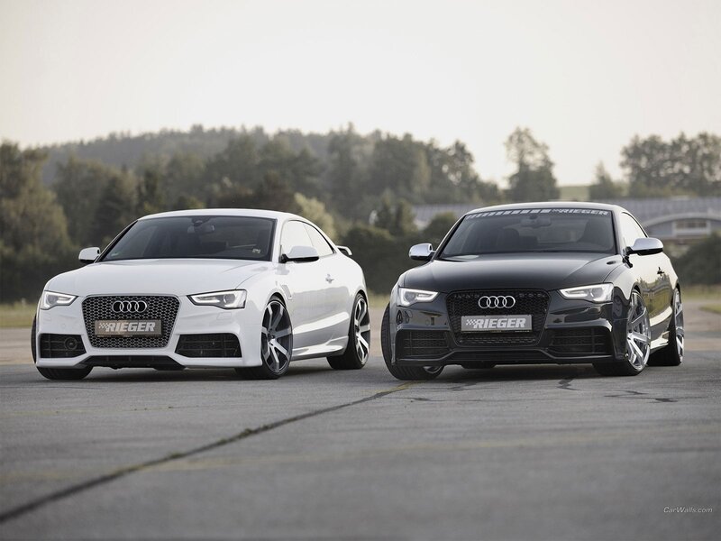 Two Audi Cars — White, Calm, Afternoon, Photograph, Road