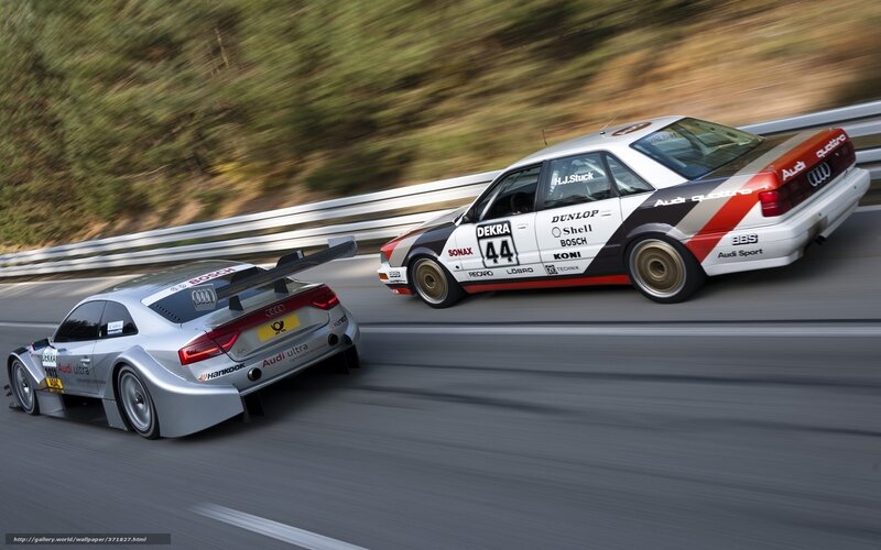 Two Audi Race Cars
