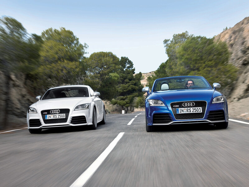 Two Audi Sports Cars — Blue