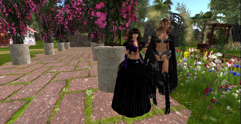 Two Avatars in Garden
