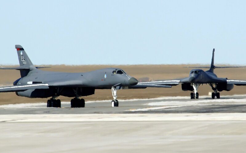 Two B-1b Lancer Bombers — Gray