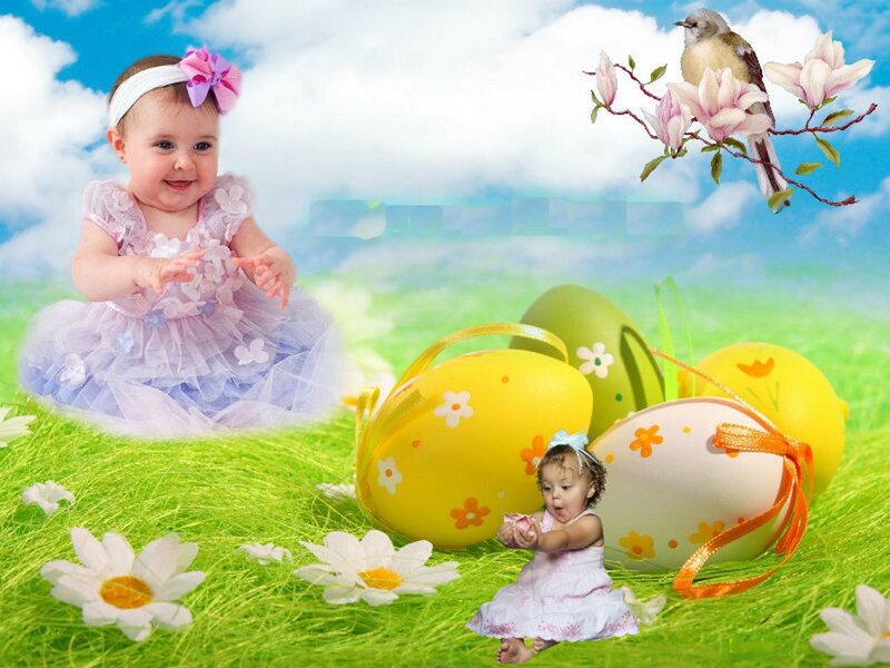 Two Babies in Field