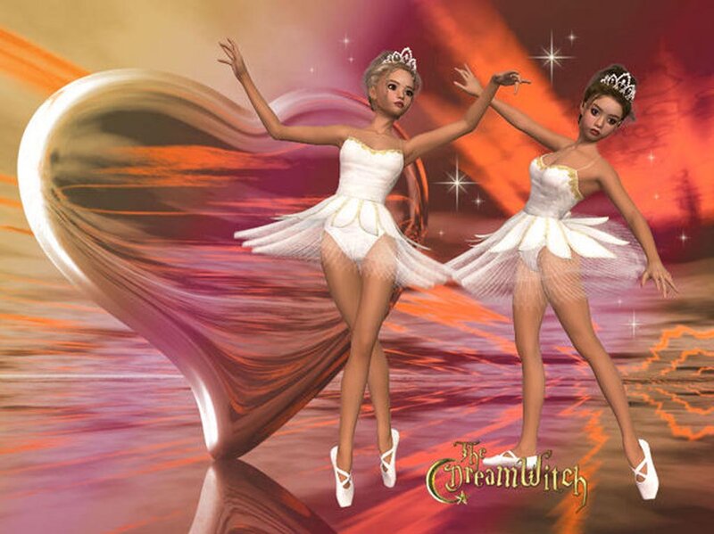 Two Ballerina Characters