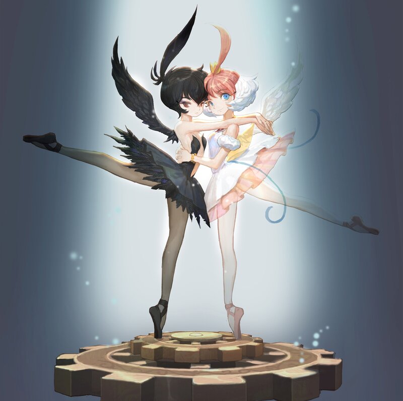 Two Ballerina Figures