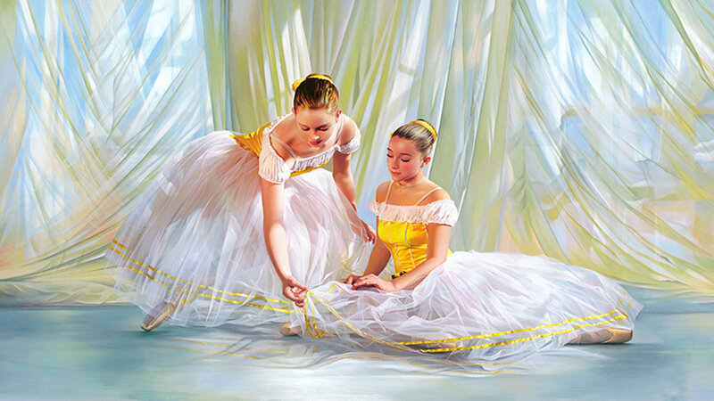 Two Ballerinas in Yellow