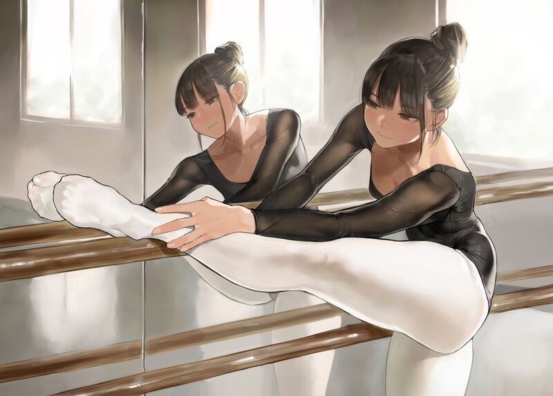 Two Ballet Dancers — White