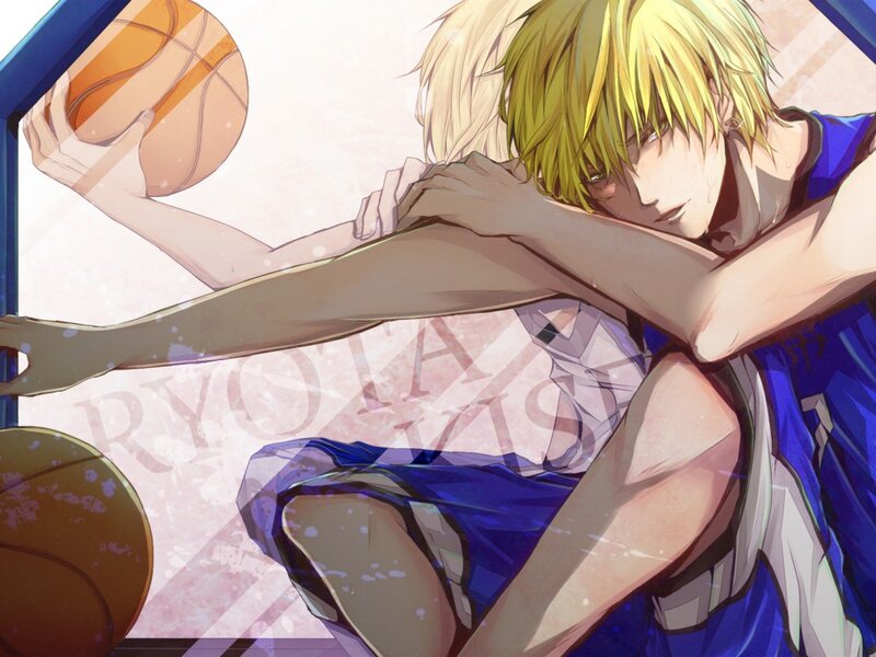 Two Basketball Players Hugging