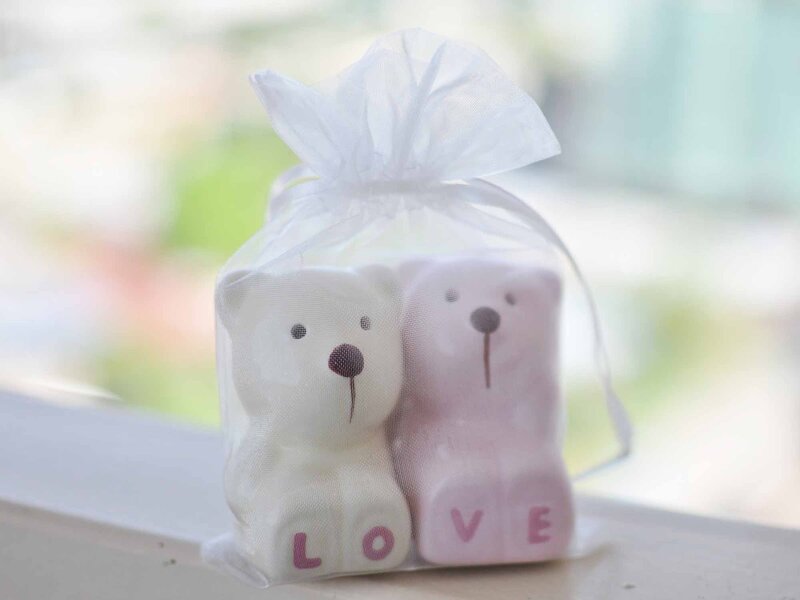 Two Bear-shaped Soaps