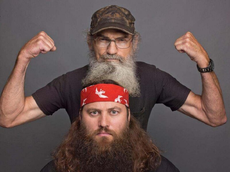 Two Bearded Men Posing