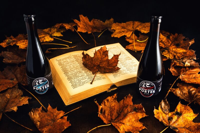 Two Beer Bottles and Book