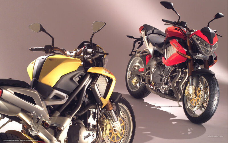 Two Benelli motorcycles side by side