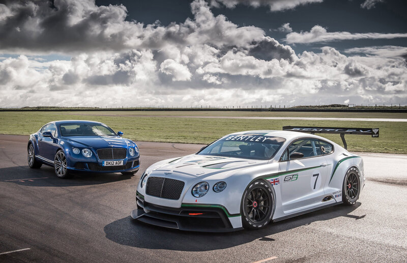Two Bentley Cars on Track