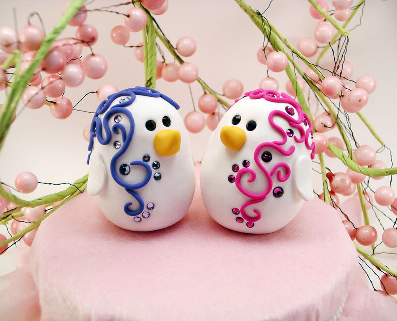 Two Bird Cake Toppers