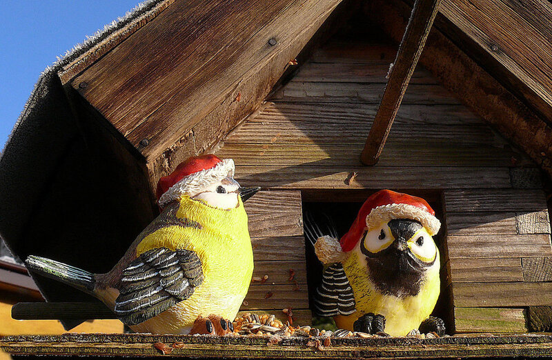 Two Bird Figurines