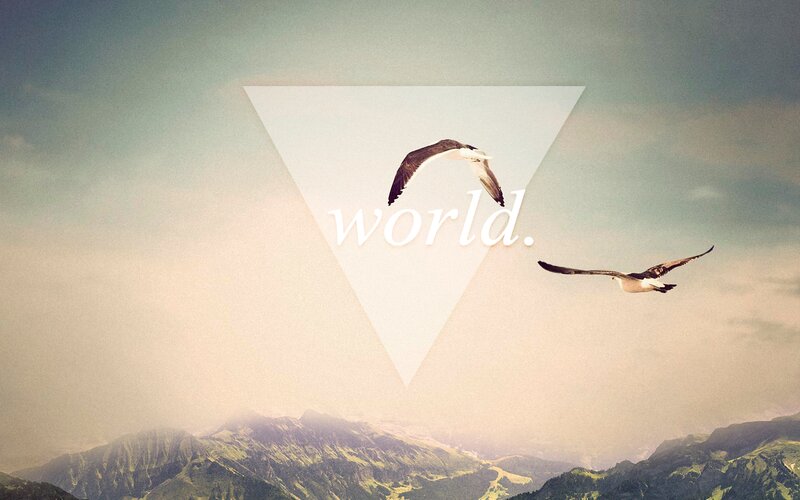 Two Birds Flying — Green, Serene