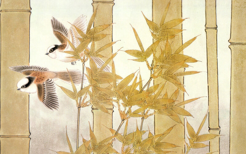 Two Birds in Bamboo