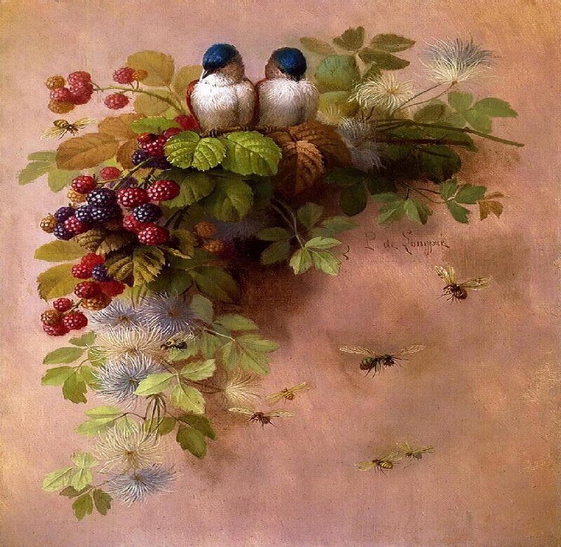 Two Birds in Nest
