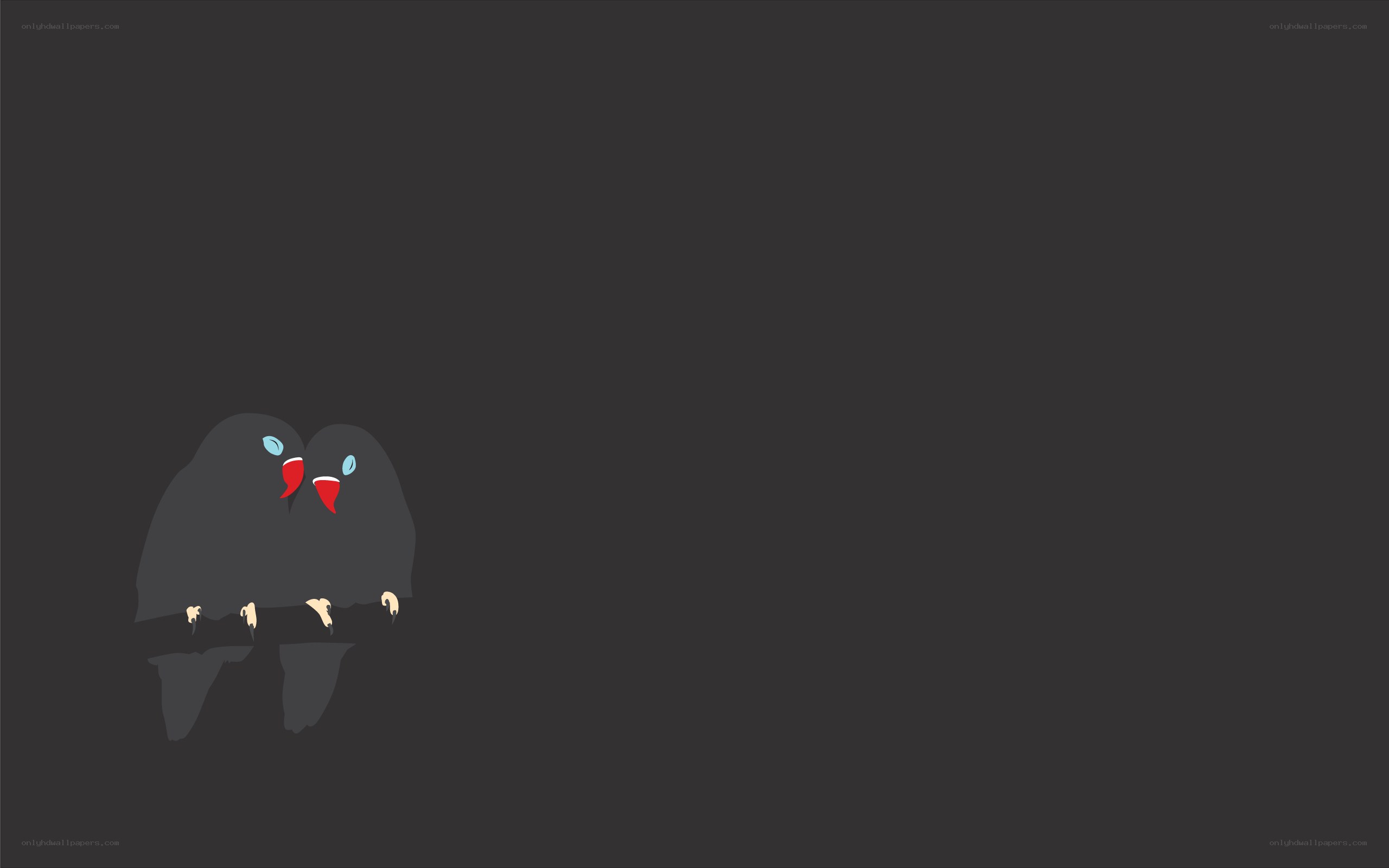 two birds on a branch
