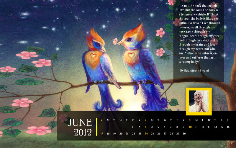 Two Birds on a Branch — Blue, Serene, Mystical