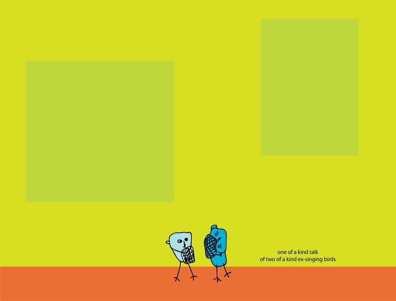 two birds talking