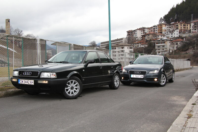 Two Black Audi Cars