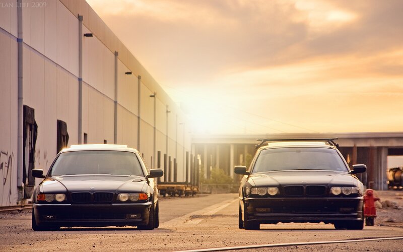 Two Black BMW Cars — Dramatic