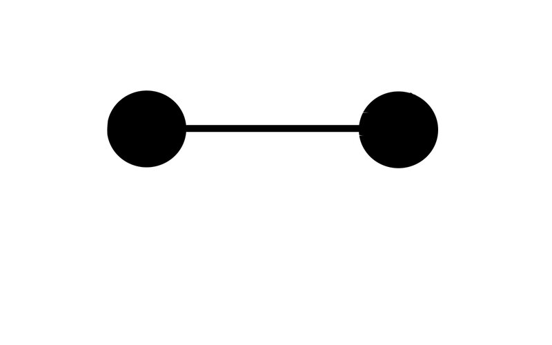 Two Black Circles Connected