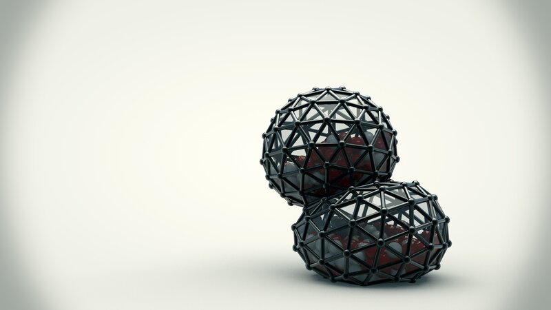 Two Black Geodesic Spheres