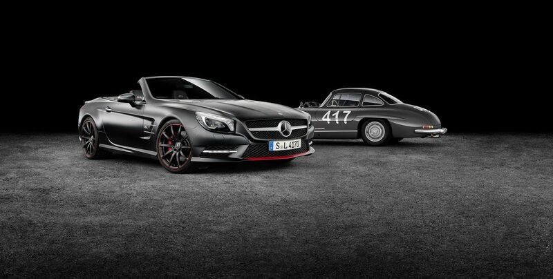 Two Black Mercedes-Benz Cars — Dramatic